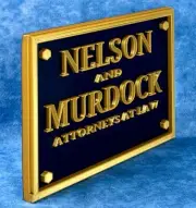 Daredevil "Nelson and Murdock" 3D printed Logo Sign Wall Desk Art