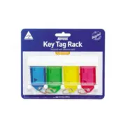 Kevron Key Tag Rack Pack of 4 Self Adhesive Sticky Pads Convenient Attractive