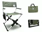 YTZ Outdoor Pico Arm Chair, Folding Director's Chair with Carry Bag Army Green