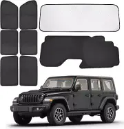 Car Window Shades for 2019-Present Wrangler Side Window Sun Shade with Blocking