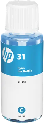HP 31 70ml Cyan Original Ink Bottle
