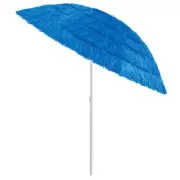 Tilting Beach Parasol Hawaiian Style Garden Umbrella Weather Resistant Sunshade
