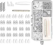Anti-Slip Silicone Nose Pads with Screws,Screwdrivers,Tweezer and Cleaning Cloth, 35 Pairs Anti-Slip Inflatable Silicone Nose Pads Glasses with Screws Tweezers Cleaning Cloth Screwdriver with Case