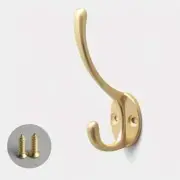 Rustic Golden Overcoat Hook Heavy Duty Door Mount Perfect Bathroom Room Decor