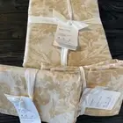 Pottery Barn SORREL TOILE Duvet King/Cali King & 2 Standard Shams Harvest Gold