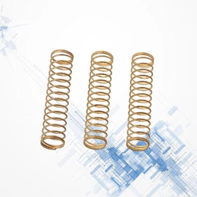 3 Pcs Long Spring Replacement Volute Gold Trumpet Accessories Brass for
