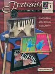 Portraits Piano Solos 1 w CD Jazz Rock Blues Baerman Elementary / Intermediate