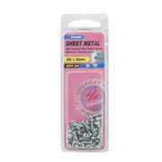 Zenith 4G x 9mm Zinc Plated Self Tapper Pan Head Sheet Metal Screws - 50 Pack