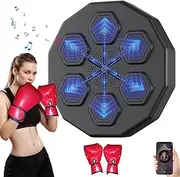 OKSTENCK Music Boxing Machine Wall Mounted Music Boxing Target Intelligent Bluetooth Boxing Target Intelligent Focused Agility Training Music Boxing Machine Suitable for Home or Gym Exercise.