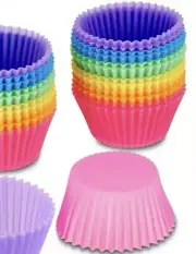 24 Pack Silicone Cupcake Baking Cups, Reusable & Non-stick Muffin Cupcake