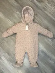 First Wish Baby winter suit, fully lined with cotton fabric, Size 6-9M Bunting