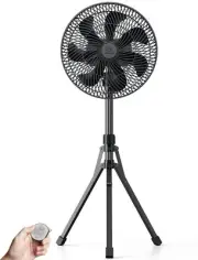 12’’ Oscillating Floor Fan with Remote Control and Timer, 4 Speeds,