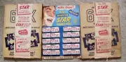 3 NOS STAR DOUBLE EDGE RAZOR BLADES STORE COUNTER DISPLAY~20 BOXES x 3=60
