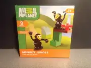 NEW Animal Planet Monkey Jungle 9 Piece Junior Building Blocks Set