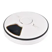 LCD Auto Digital Dog Pet Feeder Dispenser Food Bowl Cat 6 Meal Automatic Program