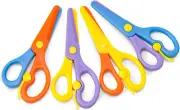 4 PCS Plastic Training Scissors, Pre-School Training Scissors Toddler