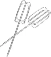 CIYODO 2 Pcs Stainless Mixer Beater Attachments for Electric Egg Beater Mess Mixing Tools for Baking and Cooking