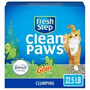 Fresh Step Clean Paws Cat Litter Clumping Cat Litter With Febreze Gain Sent