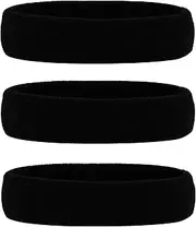 [HANERDUN] Sports Sweatbands Headbands Breathable Cotton Terry Cloth Sweat Head Bands for Men and Women Running Work Out Yoga Exercise Tennis