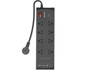 Monster 8 Socket Surge Protector Powerboard With Usb C & Usb A Ports