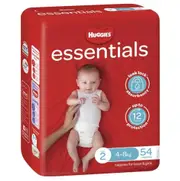 Huggies Essentials Nappies Unisex Size 2 - Carton (4 X 54Pk) 4-8Kg