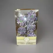 Vintage 2003 Set Of 12 Purple Flower “Kissing Angel” Kmart Shower Curtain Hooks