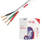 250 feet Speaker Wire 14 Gauge CL2 Rated Indoor Low Voltage Copper Clad Alumi...
