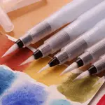 固體水彩美術墨筆儲水毛筆水溶彩鉛筆尼龍水彩自來水筆軟筆勾線筆