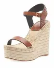 Saint Laurent Leather Platform Wedge Espadrille Sandals 42 MSRP: $895.00