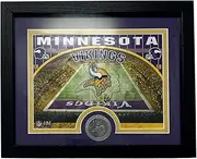 Highland Mint NFL Minnesota Vikings 9" x 11" Stadium Coin Photo Mint