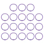 1.8Inch Metal Binder Rings 18 Pcs 3mm Flash Card Book Binding Rings Light Purple