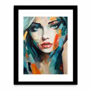 Modern Art Girl Framed print Art Poster