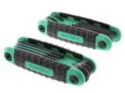 17pc Folding Allen Wrenches Sets | Includes Metric and SAE Hex Key Sets