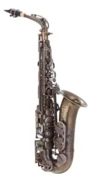 Alto saxophone with mouthpiece, made in Taiwan
