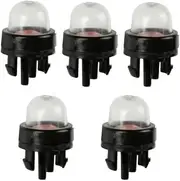 5 Piece Snap in Primer Bulb PP Chainsaw Parts for 2-Cycle Small Engine Leaf Blower String Trimmer Brush Cutter Chainsaw