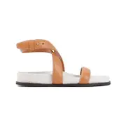 [Toteme] Toteme-Tan Brown Leather Chunky Sandal-Donna 36 IT