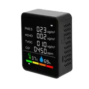 6 In 1 Air Quality Detector Pm2.5 Formaldehyde Tester-Carbon Dioxide Monitor
