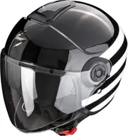 Scorpion EXO-City II Bee, open face helmet , color: Black/White , size: XS