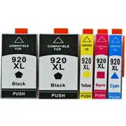 5 x 920XL 920 XL Compatible Ink Cartridge For HP Officejet 6500 7000 6500A 7500A