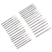 30Pcs Grinding Head Bit Emery Grinder Burr File Tool Set 2.3mm Shank