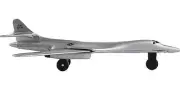 Rockwell B-1 Lancer Bomber Aircraft Silver Metallic USAF w/ Runway by Runway24