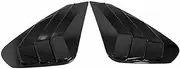 Compatible For Toyota RAV4 2019-2023 ABS Chrome Rear Triangle Window Louvers Vent Cover Shutters Trims Frame Garnish Car-Styling Accessorie(Black 2pcs)