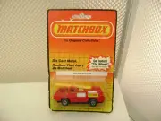 1983 MATCHBOX LESNEY SUPERFAST #22 RED BLAZE BUSTER NEW ON DAMAGED CARD