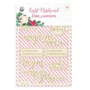 3 Pack Santa's Workshop Light Chipboard Embellishments 4"x6" 10/PkgP13SAN55