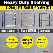 SkyTeck 1.2M*1.5M Storage Shelves Garage Warehouse Rack Shelving Steel