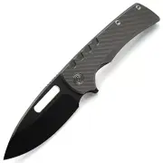 Miguron Arma XL Folding Knife Dark Grey Titanium Handle M390 Plain MGR603LBK