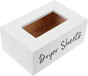 Amosfun Wooden Tissue Box Cover Napkin Storage Holder for Desk Rectangular Tissue Box