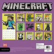 2022 Mojang Minecraft Wall Video Game Calendar Enderman Steve NEW SEALED