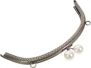 HOOTNEE Purse Frame Pearl Lock Coin Purse Accessory Clutch Frame Handmade Flower Gr