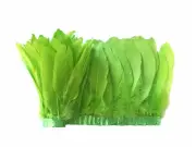 1 Yard - Lime Green Goose Pallet Parried Feather Trim Nagoire Satinettes Supply